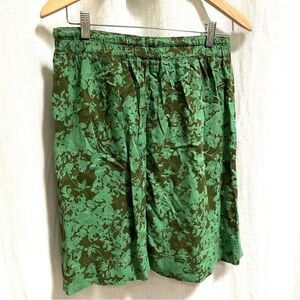 EDDIE Bauer green floral pull on skirt size extra small